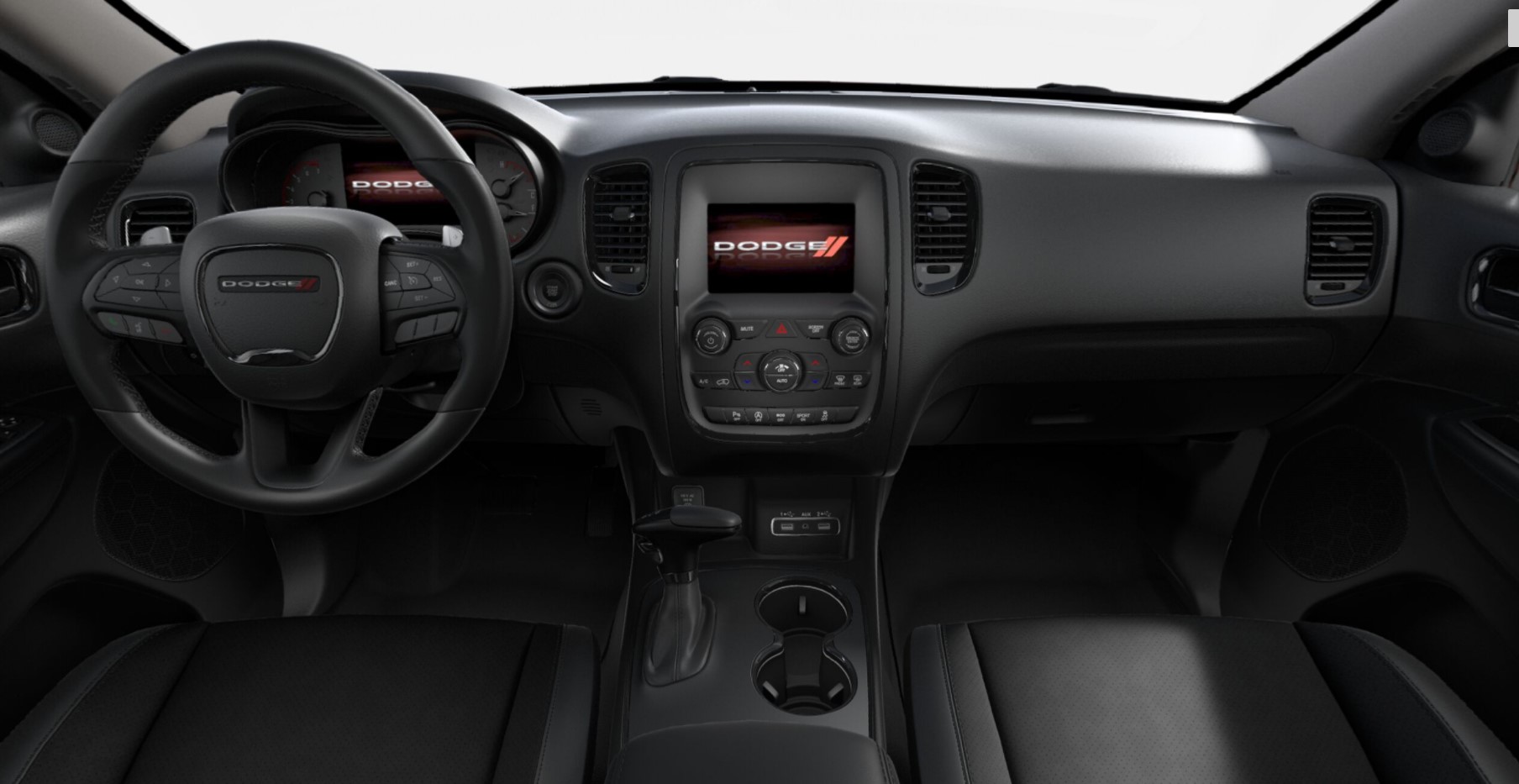 2018 Dodge Durango GT Black Leather Interior